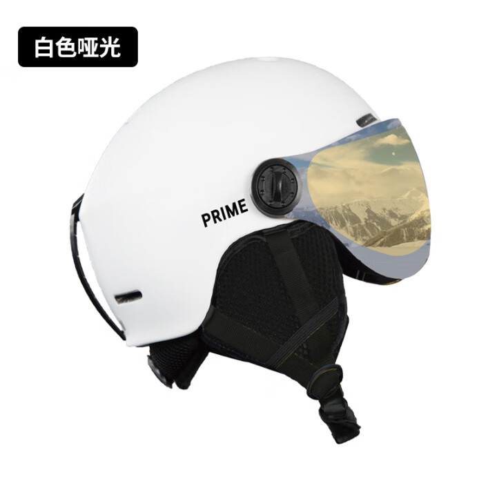terrorprime 超轻保暖透气一体式滑雪头盔男雪盔女单双板滑雪盔专业