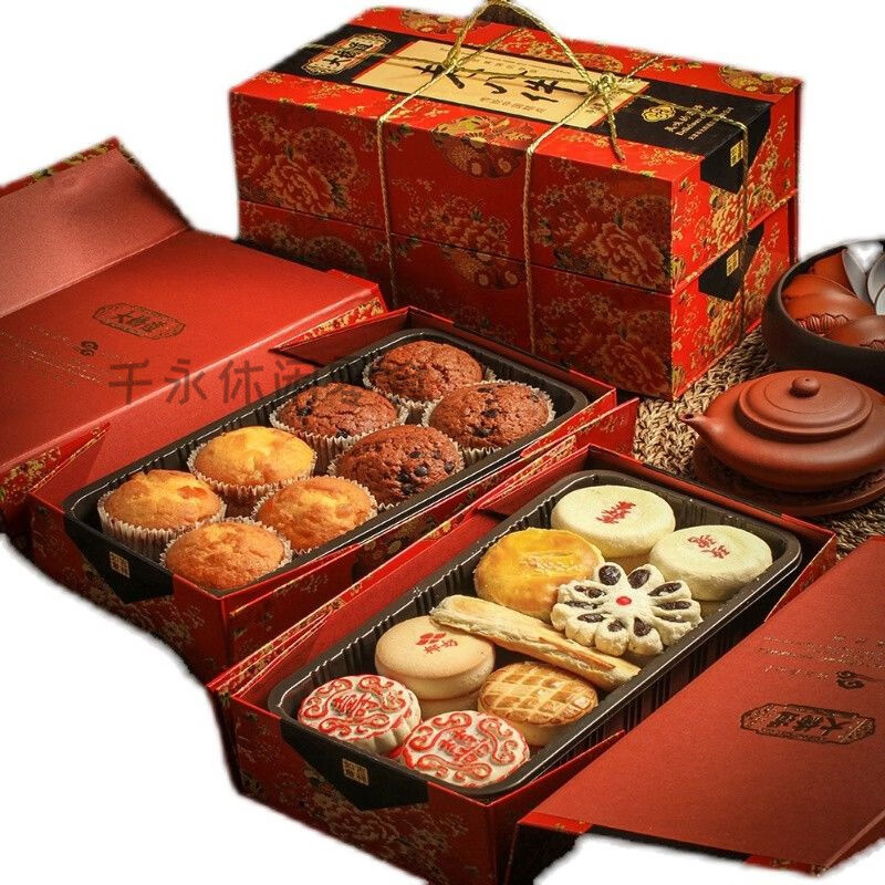 红允天津特产大桥道老八件糕点枣泥白皮老式怀旧点心酥点天津传统八件