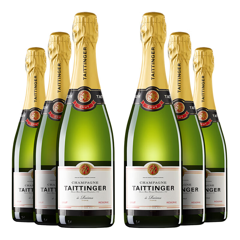 泰亭哲珍藏香槟 brut reserve 法国进口葡萄酒 750ml*6瓶