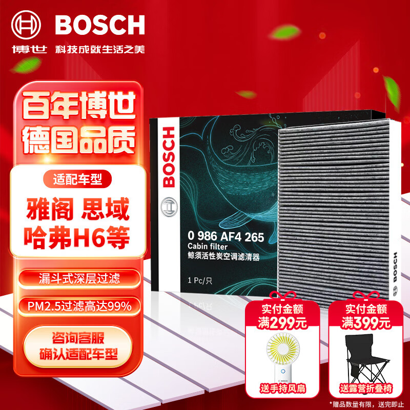 博世（BOSCH）活性炭空调滤芯滤清器4265适配本田思域雅阁CRV长城C50哈弗H6等怎么样,好用不?
