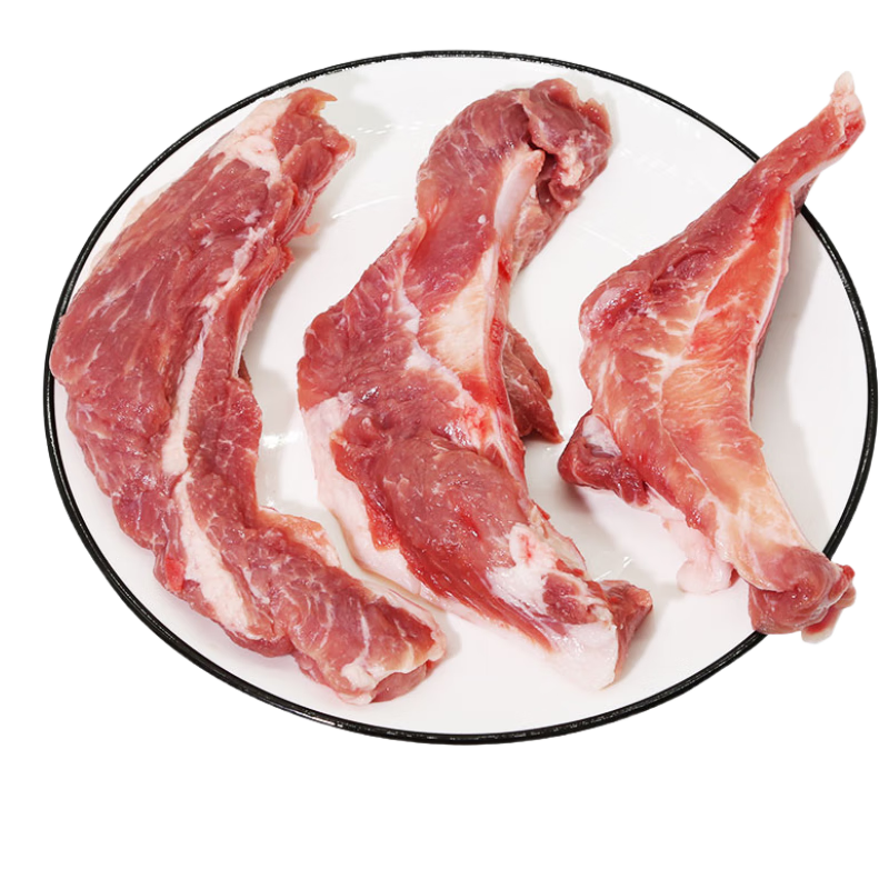 跑山密水農(nóng)家北京發(fā)貨 新鮮月牙骨2斤 帶肉月亮骨 豬脆骨軟骨豬肉生鮮源頭直發(fā)