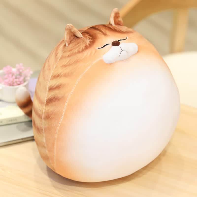 帝蓝尼小猫玩偶超大新品可爱蛋蛋毛绒玩具大公仔小抱枕床上睡觉 浅