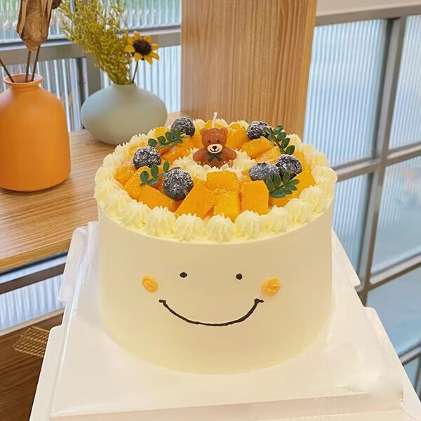 七点食分清新可爱新鲜水果儿童生日蛋糕送儿子女儿全国同城配送当日