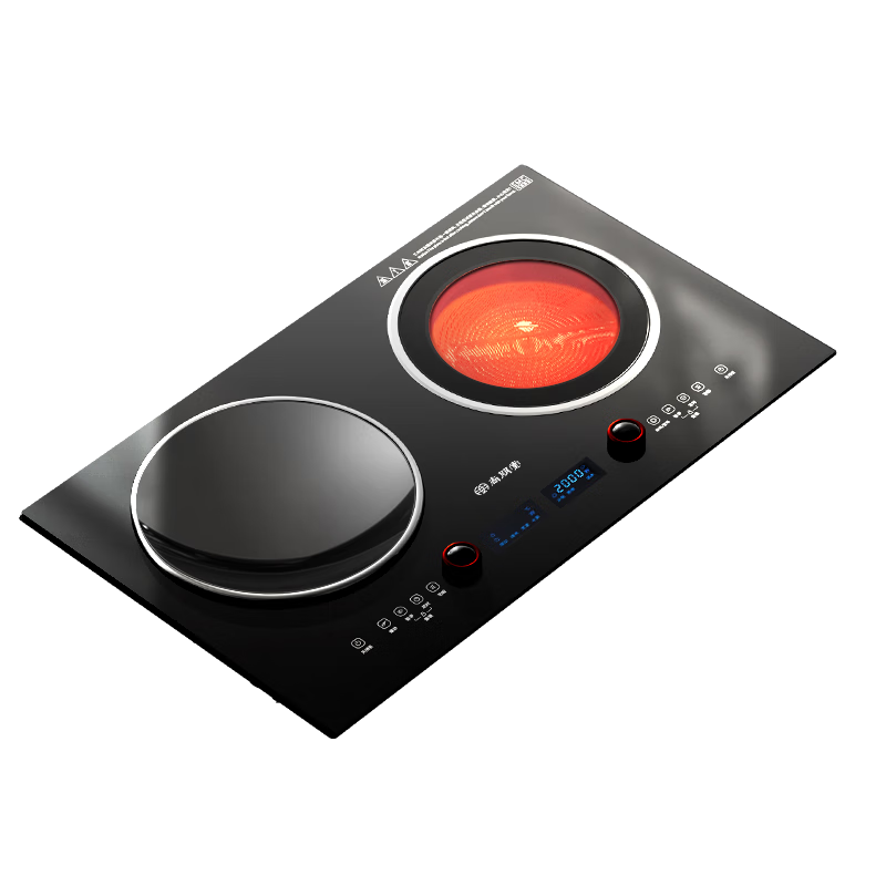 �����õ��¯˫�����Ƕ��ʽ˫�����¯����¯3500W���ʽ������EGO¯о��ͭ��Ȧ��ʱ��̨ʽ�� �ձ����+�¹�оƬ+���ż���-35S03A