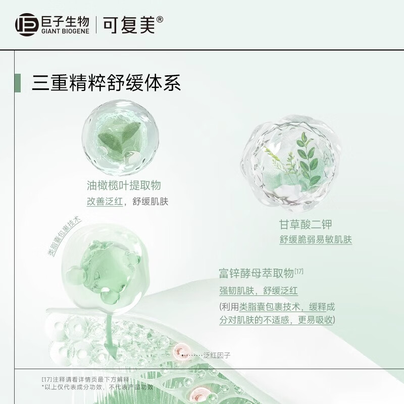 可复美秩序乳稀有人参皂苷致研控油精华乳 保湿舒缓控油 秩序乳14ml