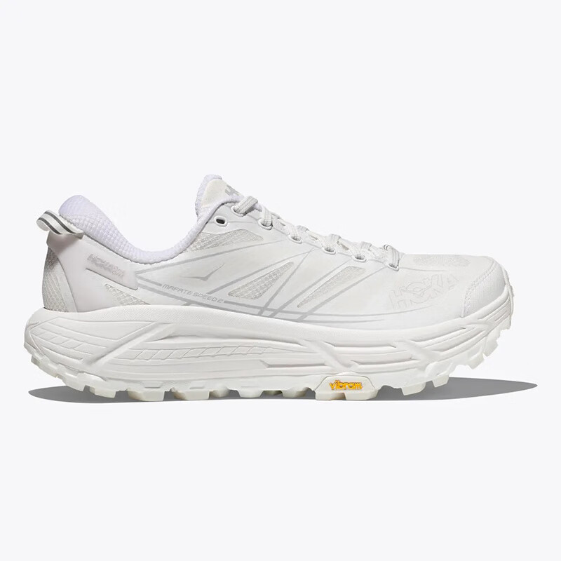HOKA ONE ONE 男女款飞速马法特2运动鞋 Mafate Speed 2 支撑缓冲轻量越野跑鞋 White/白色 标准36/US4