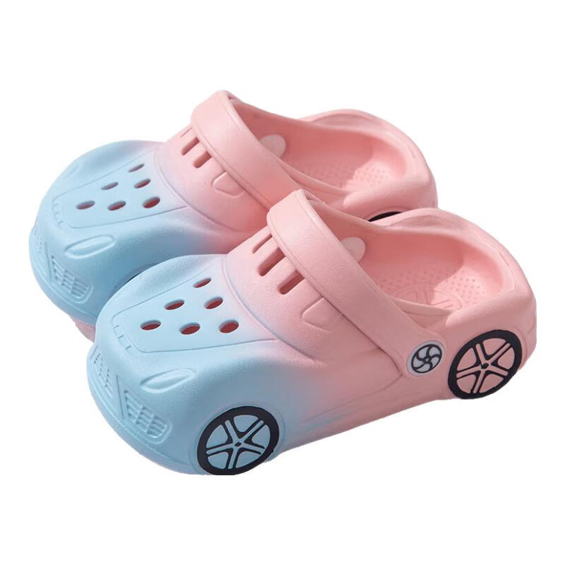 �ȸ���EVA���ʺϱ�����ͯ����ЬС������Ь����Ůͯ��ͷ����ɳ̲Ь���� �ۺ�ɫ ���� 30 �ڳ�19cm 30-31�����18.1-19