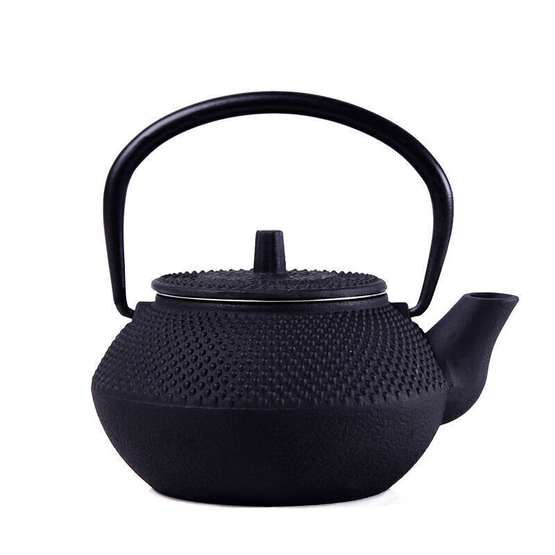 萌依兒 Mengyier鑄鐵壺生鐵壺?zé)o涂層燒水壺煮茶壺泡茶壺功夫茶具的 0.3號粒子鐵壺帶茶網(wǎng) 0ml
