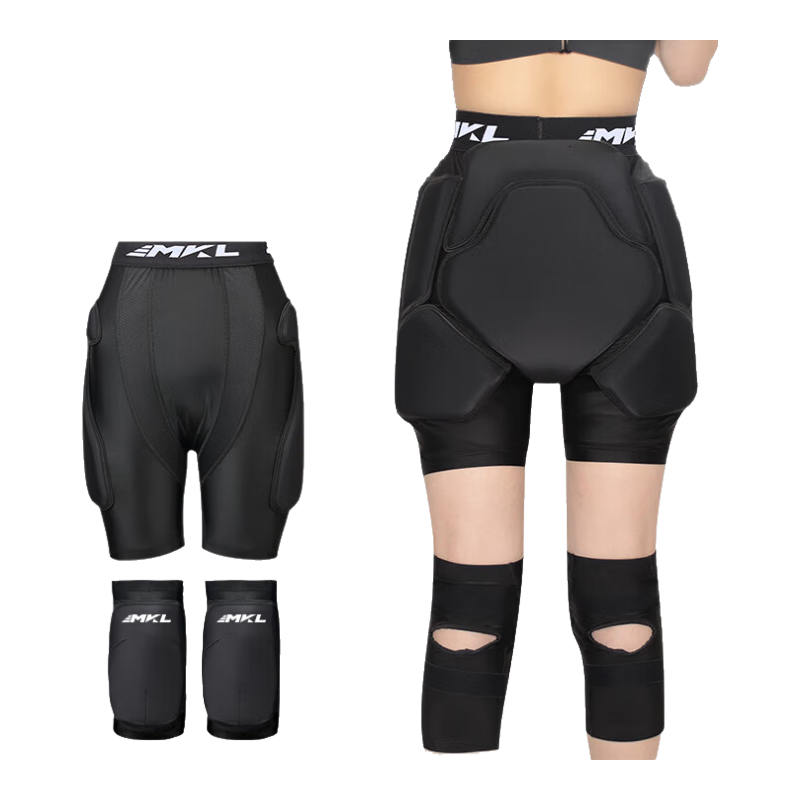 ���ڲ�������������ѩ���λ�����Ů���������������ε浥˫�廬ѩ��ˤ�㻤����װ ���������+��ϥ S�루40kg-55kg��