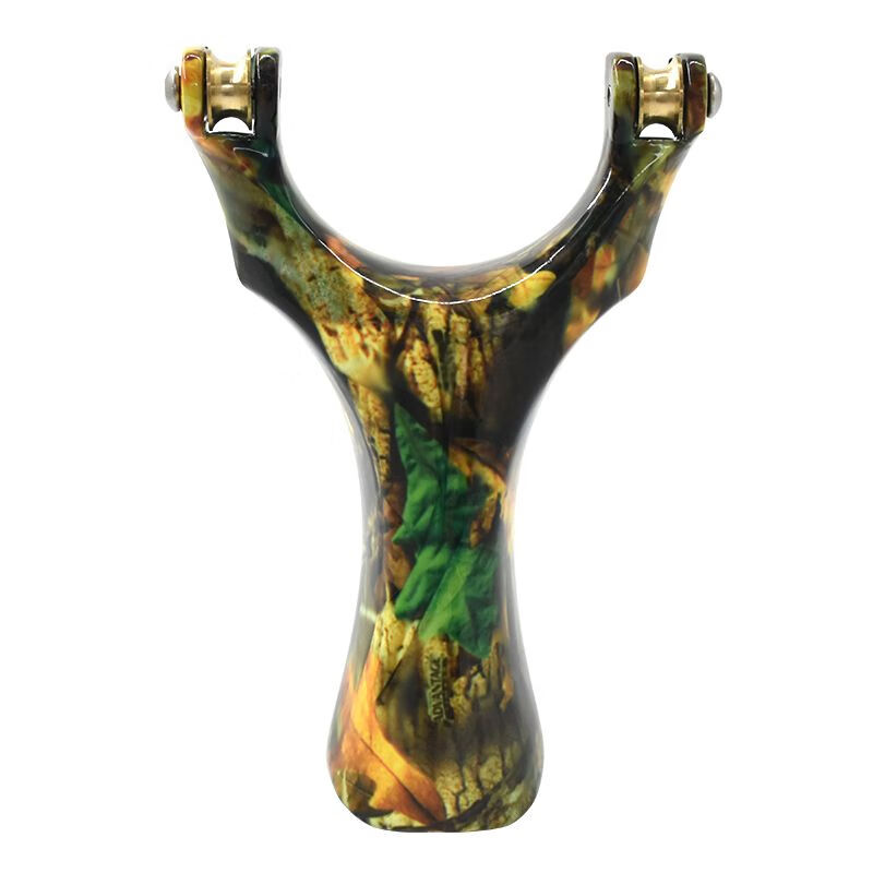 新款滑轮弹弓鱼镖弹弓大全合金带滑轮弹弓可 裸弓1个