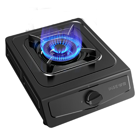 樱雪（INSE）燃气灶单眼灶具 5.0kW猛火台式煤气炉单灶灶台 大火力黑色喷涂耐脏易清洁面板JZY-T2451(G)W液化气