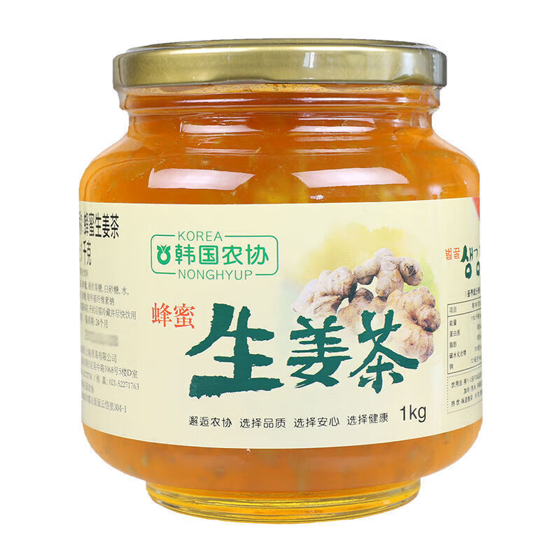 I韩国农协蜂蜜姜糖蜂蜜糖水1000g/瓶 冲饮 姜汁果味饮品 生姜茶