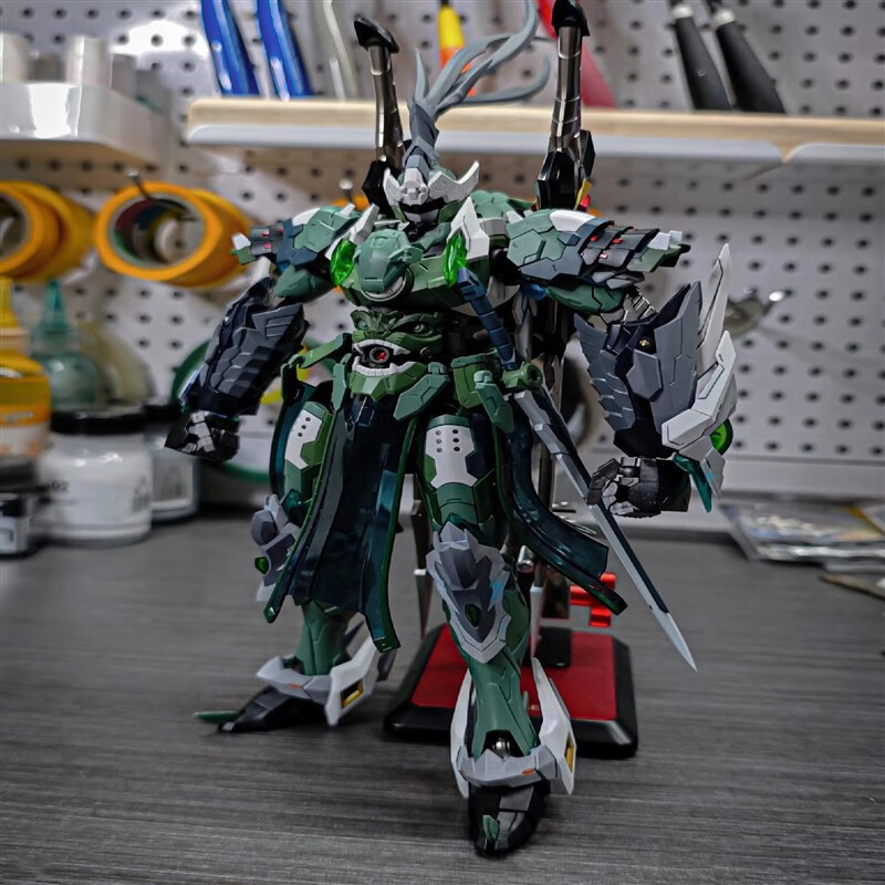 好沐音(haomuyin)国产拼装模型摩动核赵云吕布威远高达盲盒自由