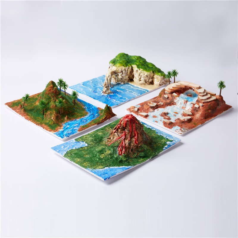 世界地貌地理模型手工diy山体美术材料包 初中小学生一二三四年级