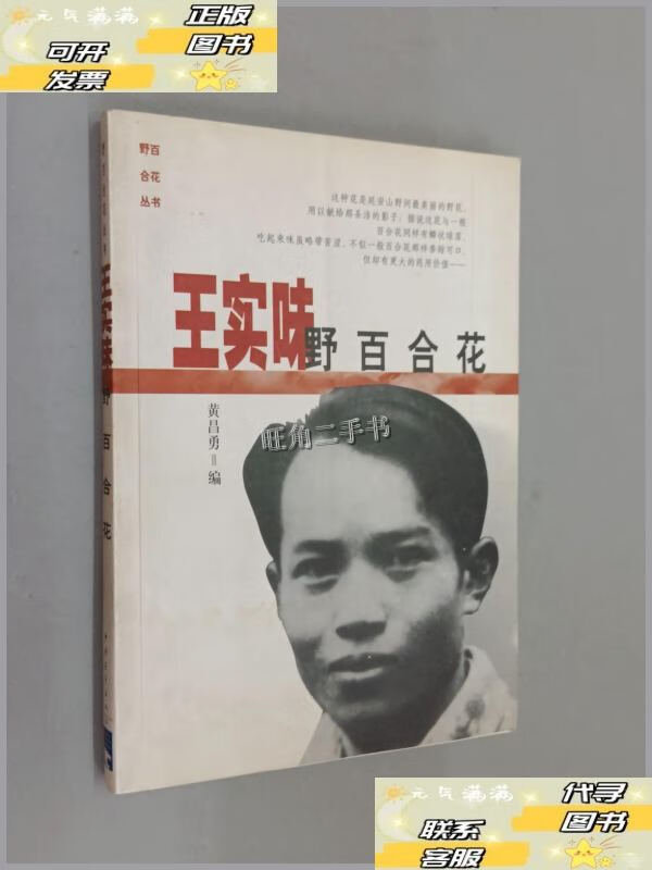 【二手9成新】王实味  野百合花 /黄昌勇 中国青年出版社