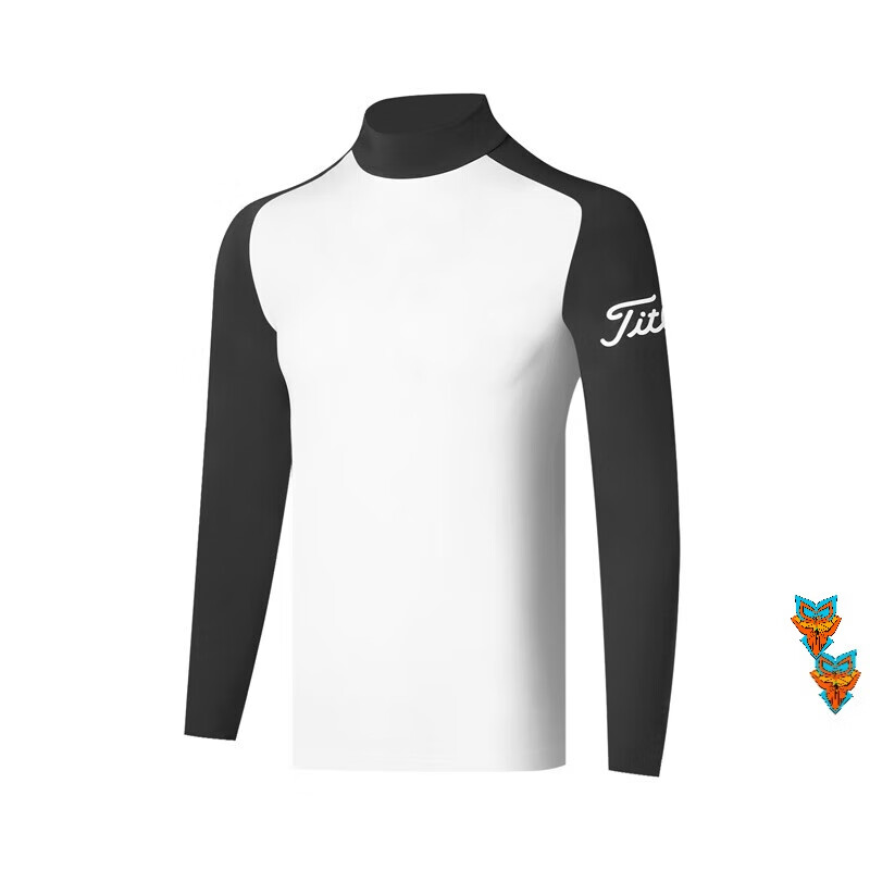 浪吒轻奢高尔夫服装春夏季新款高尔夫服装男golf上衣圆领打底衫球衣长