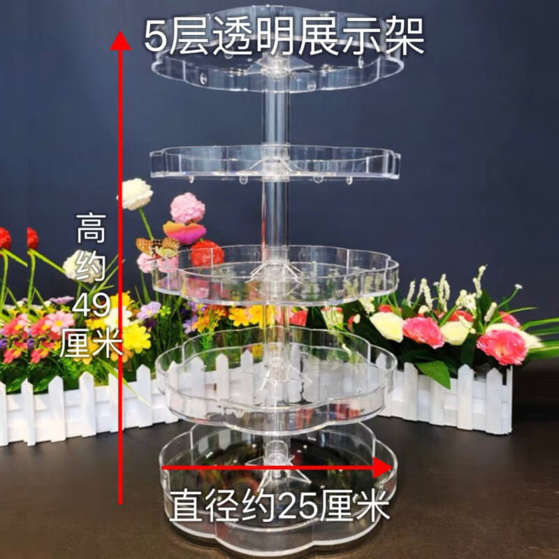 金格羽口香糖旋转展示架 超市口香糖架旋转式益达架子柜台药品多层