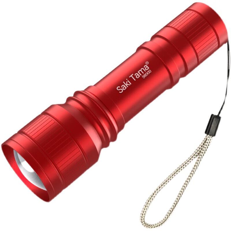 绿野客德国进口无印良品led强光远射小手电筒usb可充电式多功能调焦