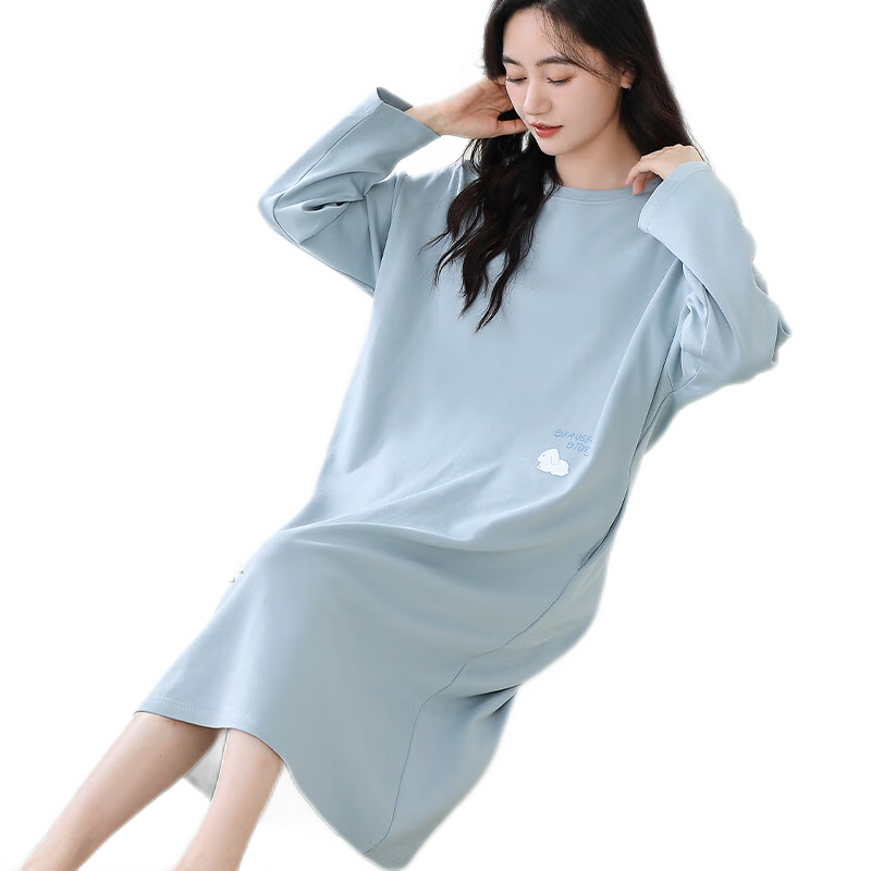 ���ڲ�����è��Ůʿ˯��Ů100%���޳��䴿ɫ���ص��Լ����˯ȹ�Ҿӷ���ɫM 87Ԫ