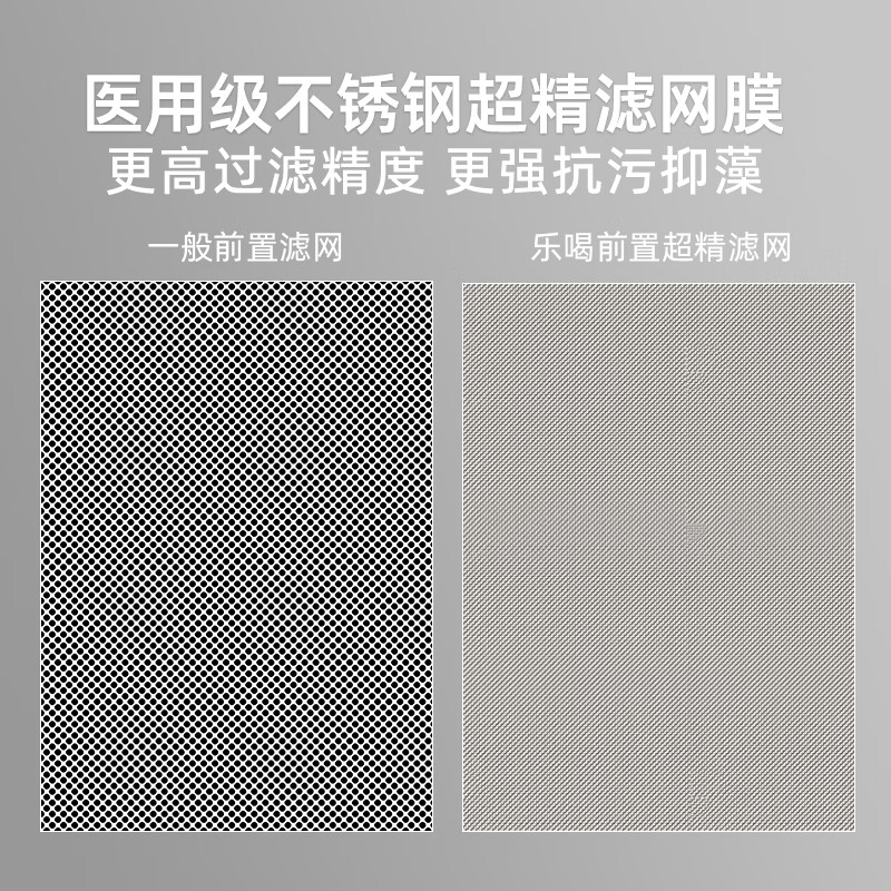 乐喝自动清洗前置过滤器SS316L医用级不锈钢滤网家用自来水过滤器全屋入户前置净水器反冲洗全铜防爆 自动刷洗-高压冲洗排污-包安装