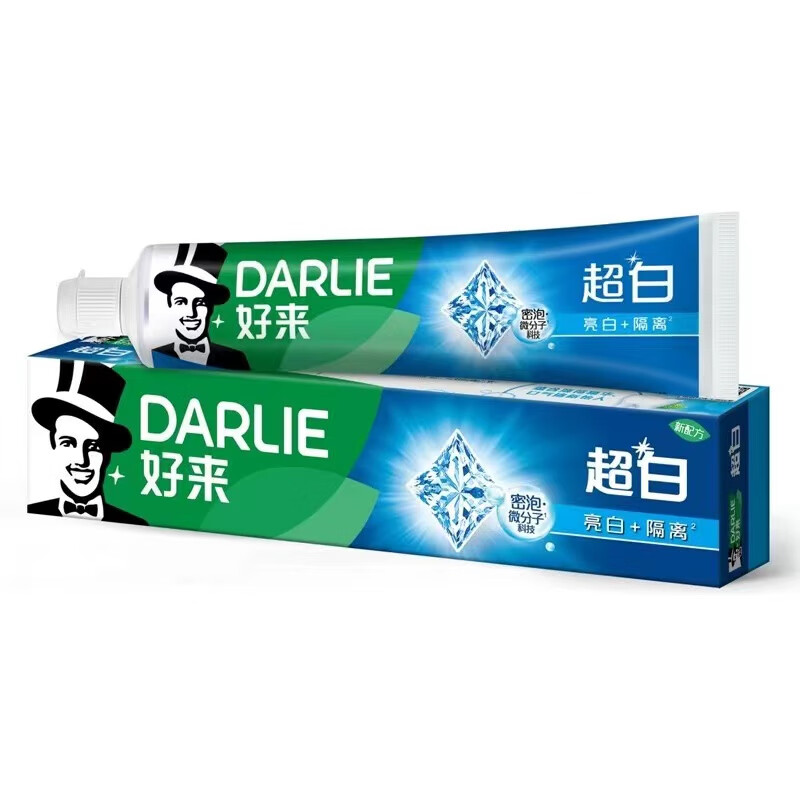 好来超白系列牙膏 亮白+隔离90g*2