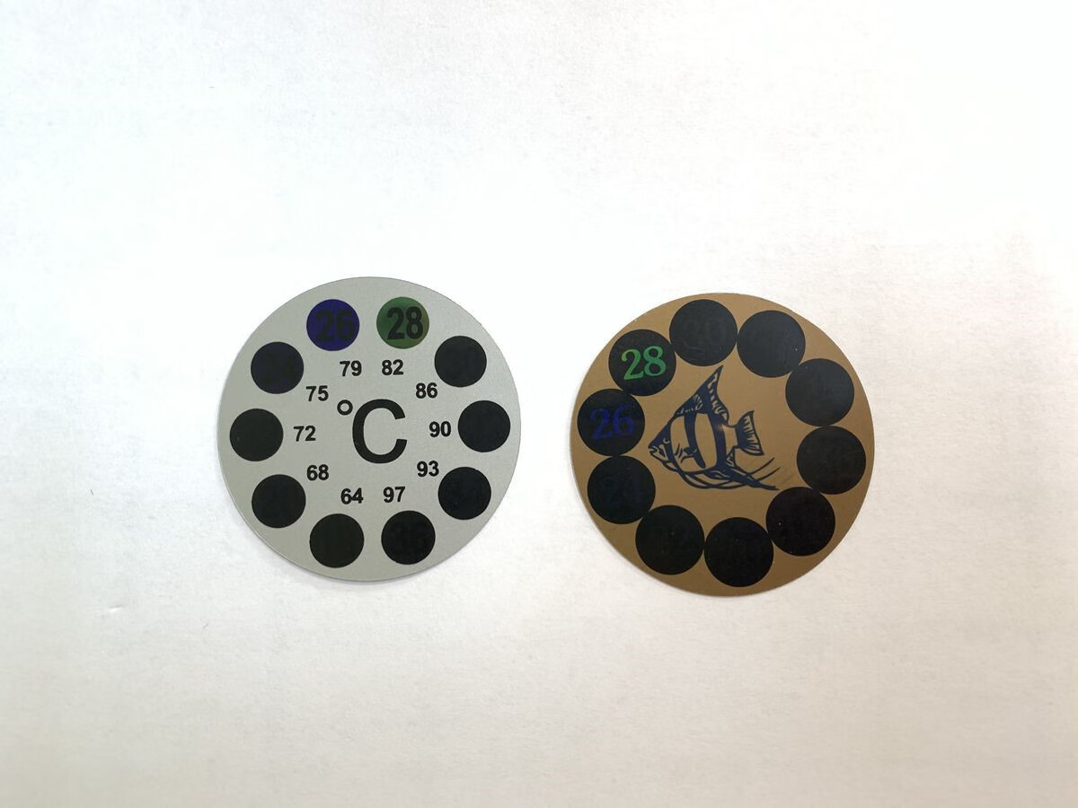 妙普乐鱼缸温度计贴片鱼缸温度计贴纸 水族感应式 贴片温度计高精度