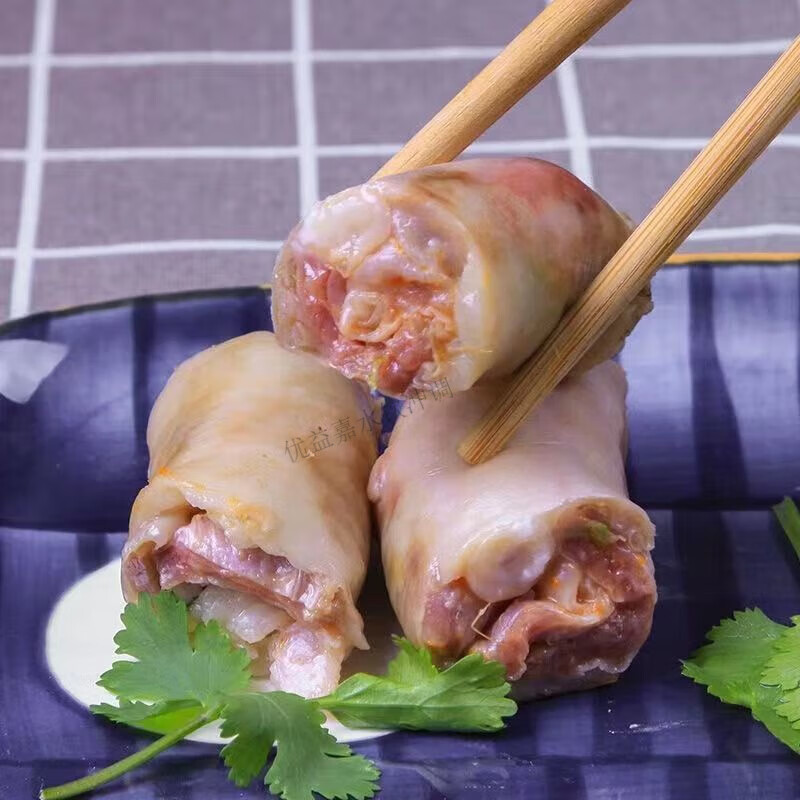 落蓝内蒙古特产手工羊肉肠 新鲜肉肠真空羔羊肉香肠 传统羊肉肠肚包肉