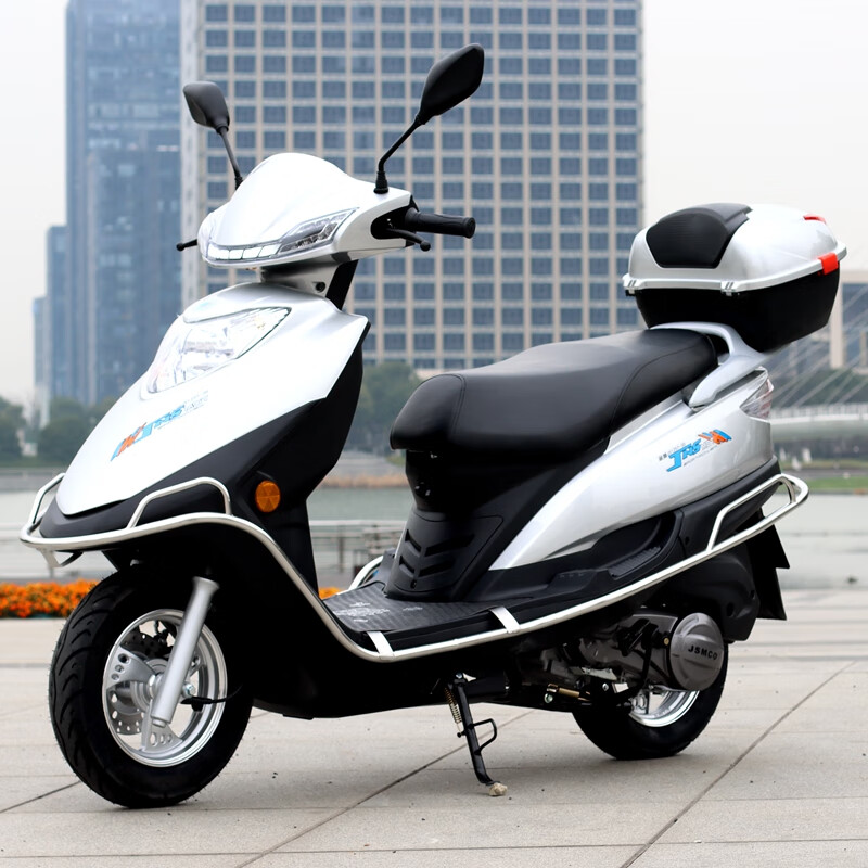吉浪宇雨鉆省油125踏板車(chē)摩托車(chē)男女款國(guó)四電噴燃油汽油代步可上牌 特價(jià)版國(guó)四電噴可上牌銀色不包郵