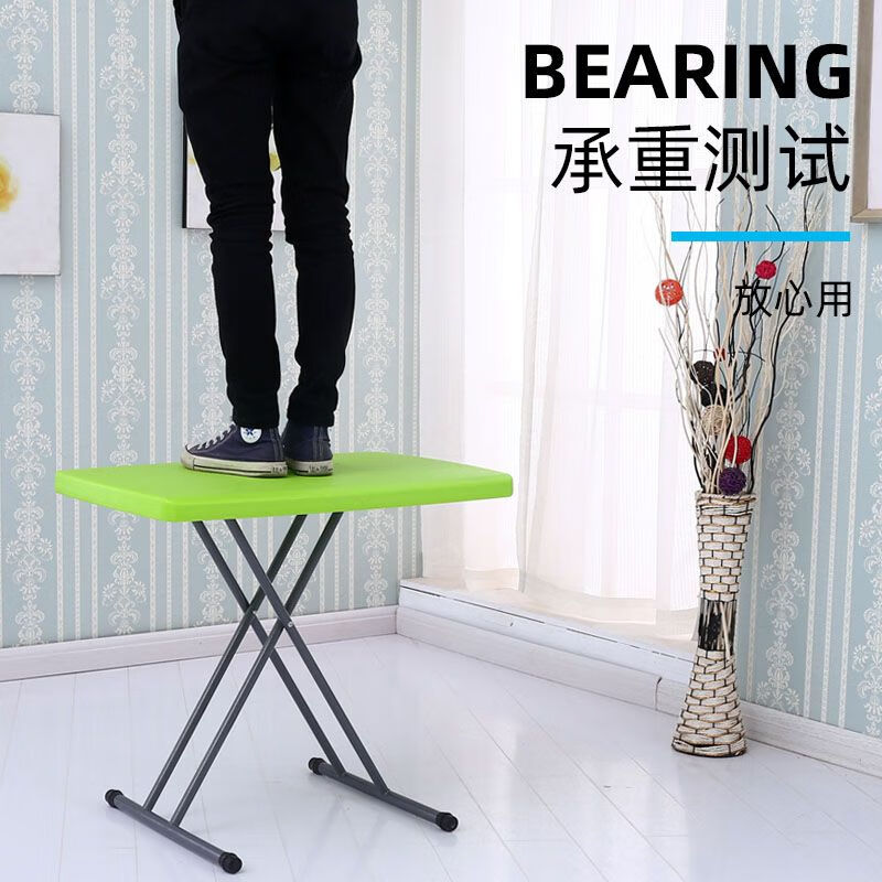 朵貌德国品质可升降折叠桌户外摆摊烤火地摊简易家用学习桌椅小桌子餐 白色76x50高度75cm可调