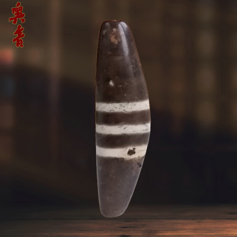 奥音s藏传玛瑙老牛角线珠老天珠真品高级民族风古董项链吊坠