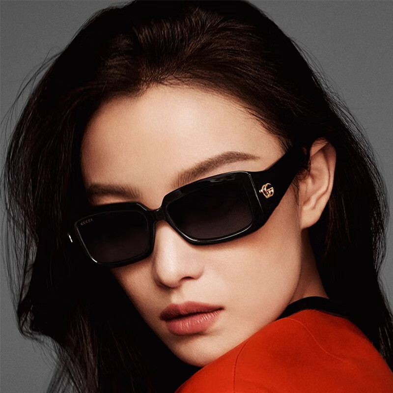 gucci倪妮同款古驰墨镜女方框经典双g板材太阳眼镜gg1403sk可做近视