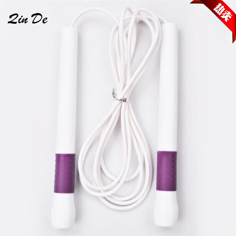 麦舒特跳绳比赛花样竞技速度白胶绳个人花式短绳魔法棒2.0 SD 紫条手柄