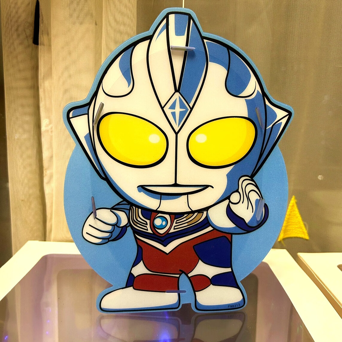 节卡通灯笼手工diy自制发光手提花灯园 高配奥特曼(音乐投影送电池)