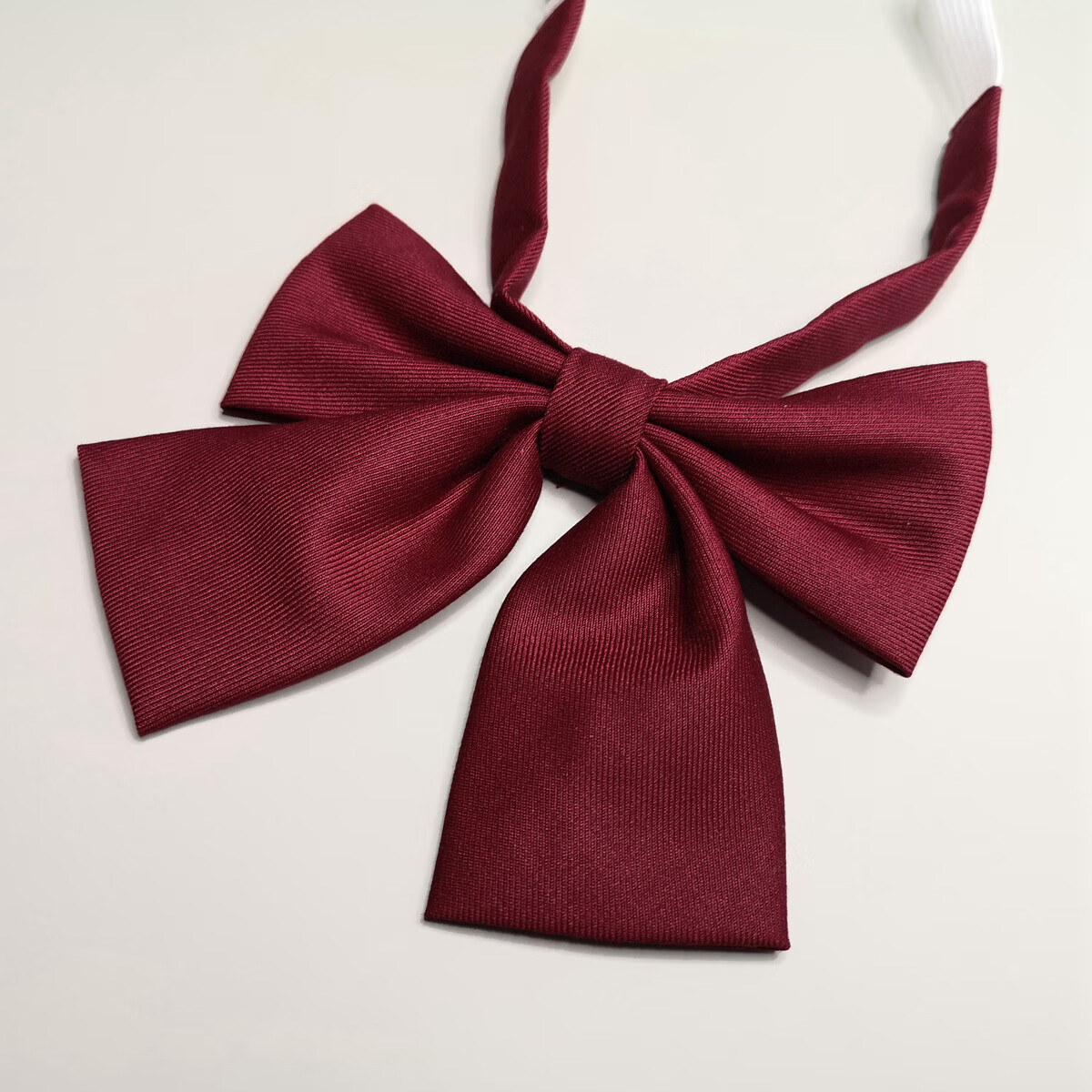 唯坤日系制服基础款纯色深蓝色红色百搭平角兔耳领结 平角领结红色