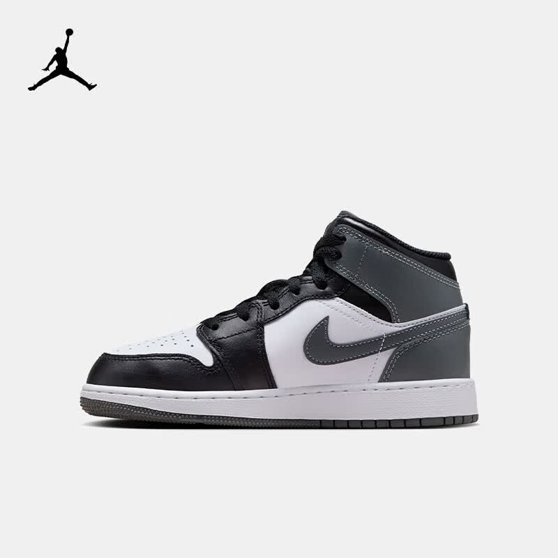 Jordan耐克AJ大童鞋男女童高帮篮球鞋NIKE AJ1儿童运动板鞋  DQ8423-001