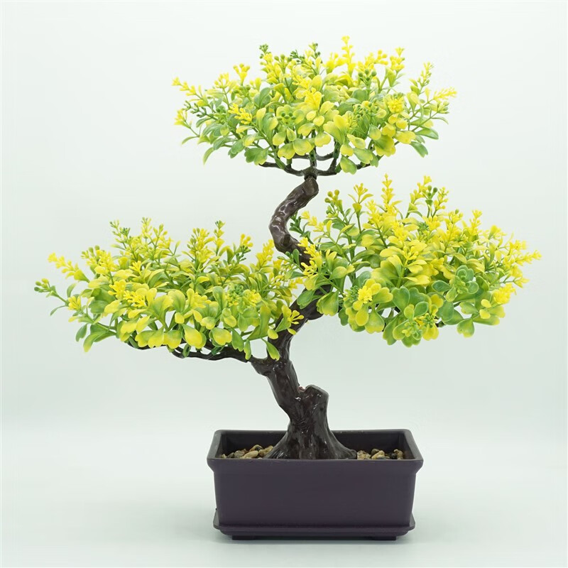 婕茵桐新款组合仿真盆栽家居桌面餐桌摆设红色婚庆盆景塑料假花摆件