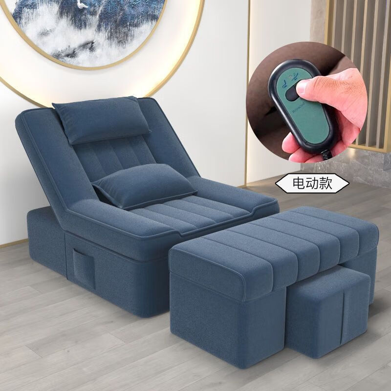 足浴沙发足疗沙发足疗 足浴洗脚足疗店专用按摩床电动沙发修脚椅 无