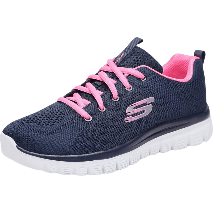 斯凱奇女鞋跑步鞋旅游鞋透氣運(yùn)動?jì)寢屖孢m健步鞋12615