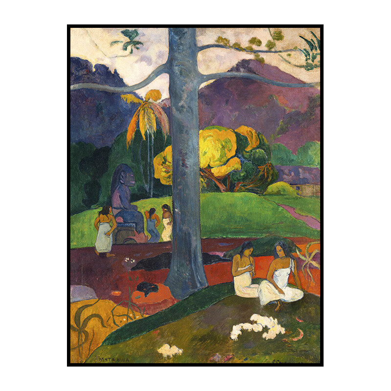 大仟印像保罗高更装饰画大溪地塔希提岛原始艺术风景油画你何时结婚