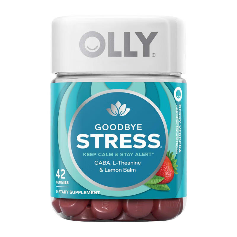 olly美国原装进口复合维生素水果味糖每日能量软糖对抗压力 对抗压力
