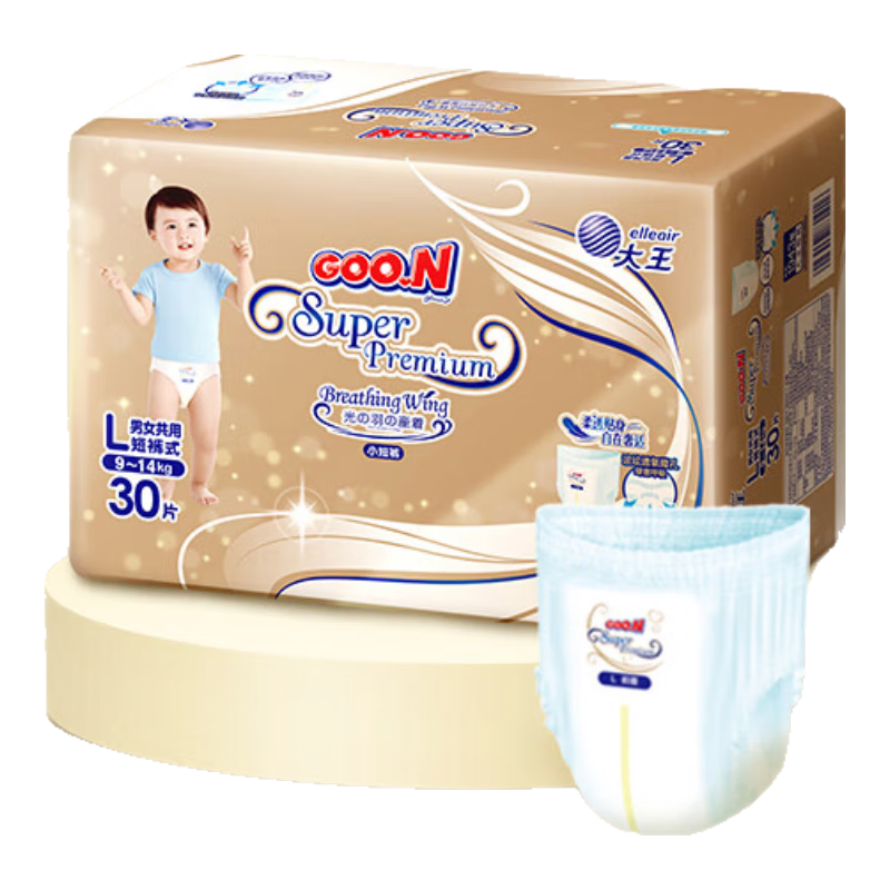 ���ڲ�����������GOO.N����������֮Ϣ �̿�����ʪL30Ƭ(9-14kg) ΢������о�� �ݶ���