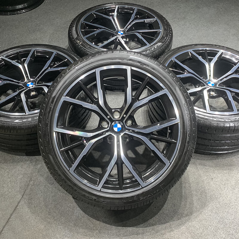 溥畔适用宝马7系轮毂原厂改装19/20/21/22寸x5x6x7gt3系5系铝合金钢圈