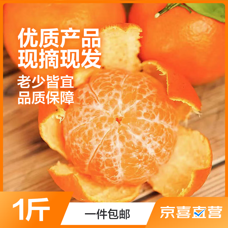 谢六叔正宗广西砂糖橘新鲜水果当季小橘子净重1斤尝鲜果
