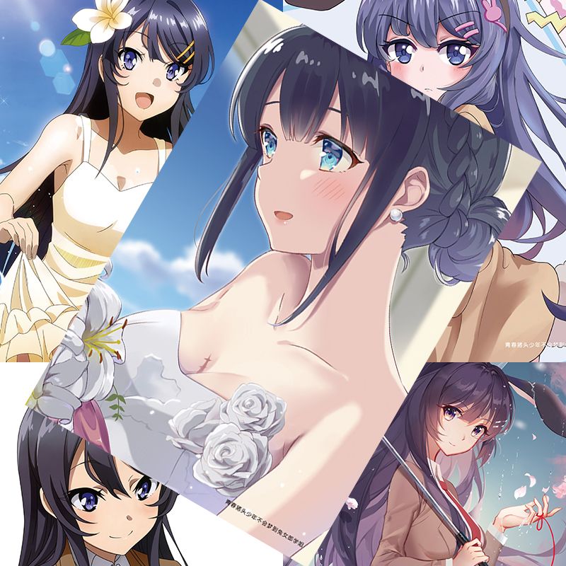 师娘学姐青春猪头少年系列二次元周边高清壁纸画 【樱岛麻衣-新款】