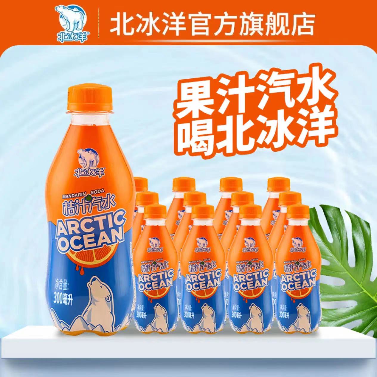 北冰洋北冰洋 桔汁汽水300ml*12瓶 老北京汽水果汁碳酸网红饮料