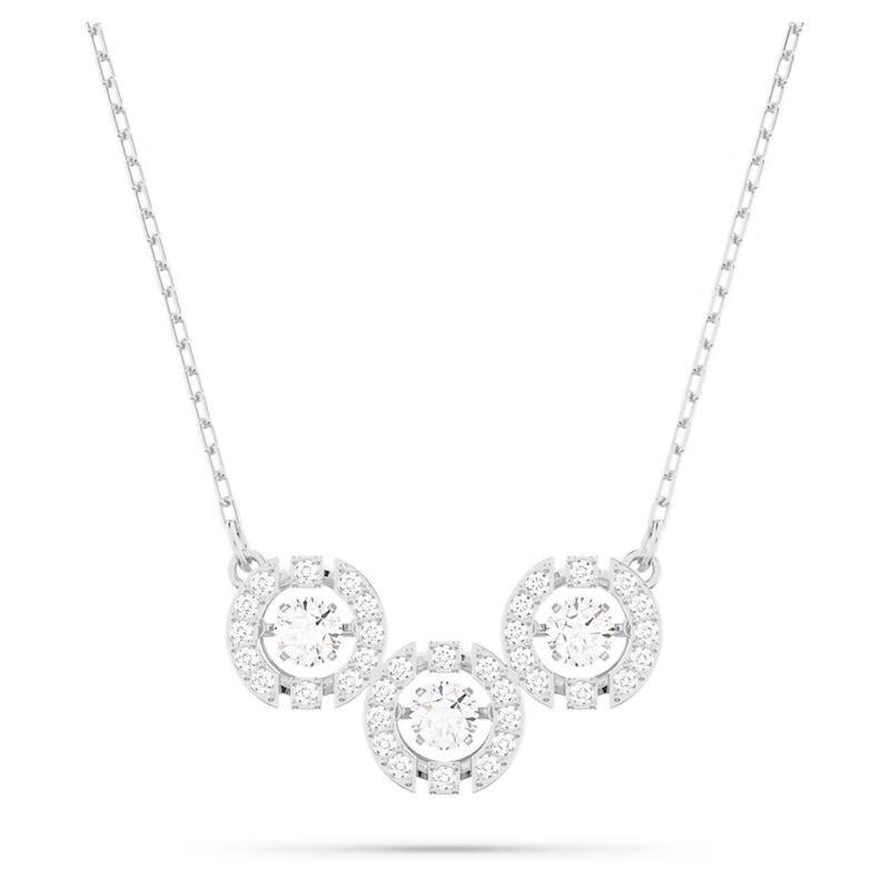 施华洛世奇(swarovski) sparkling dance 跳跃的心闪耀女士项链 white