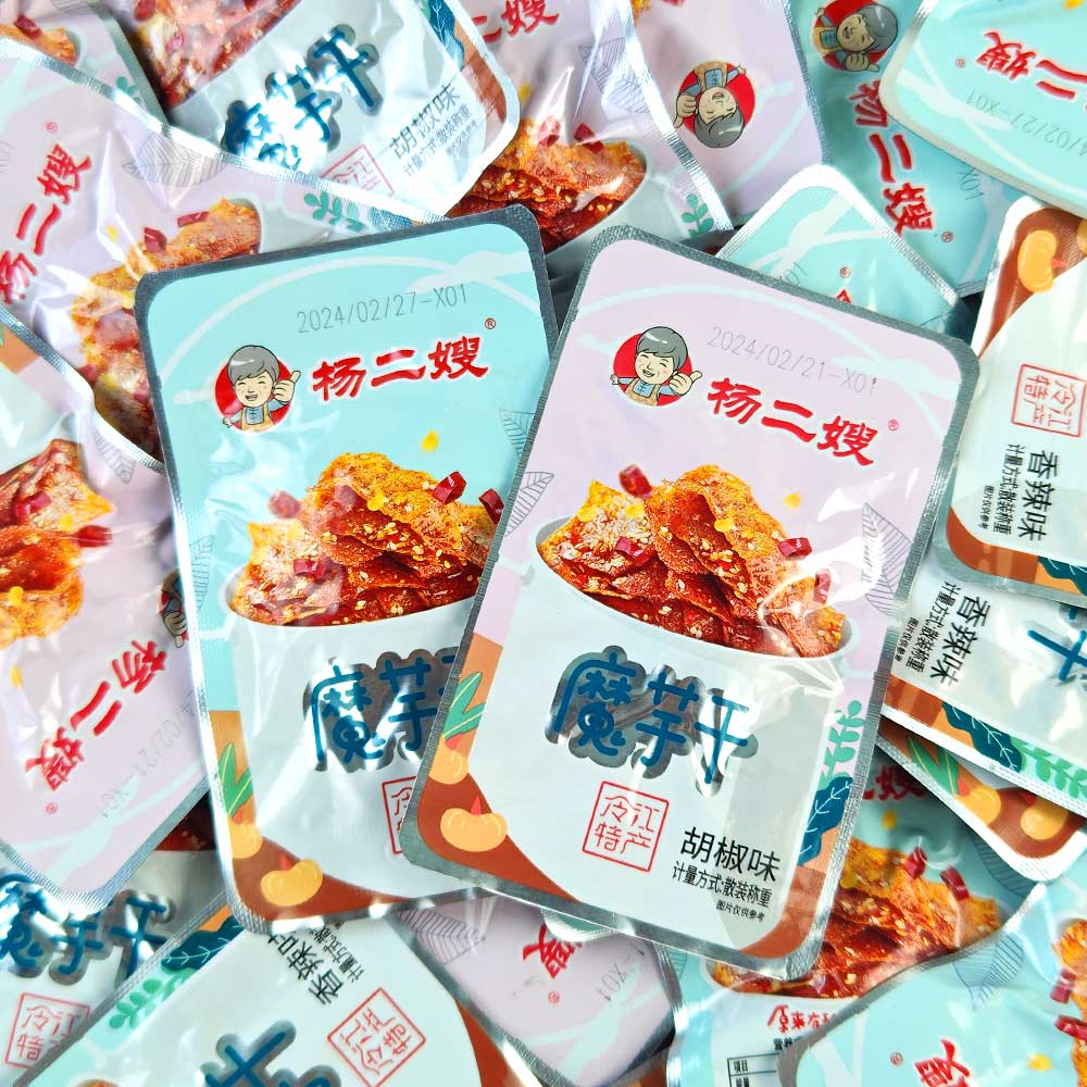 杨二嫂魔芋干香辣湘西魔芋爽皮麻辣混合素食小零食休闲解馋小吃独立