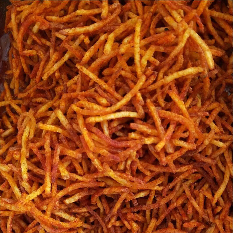 哺食旺贵州大方特产现炸香脆麻辣土豆片土豆丝香辣洋芋片洋芋丝2斤