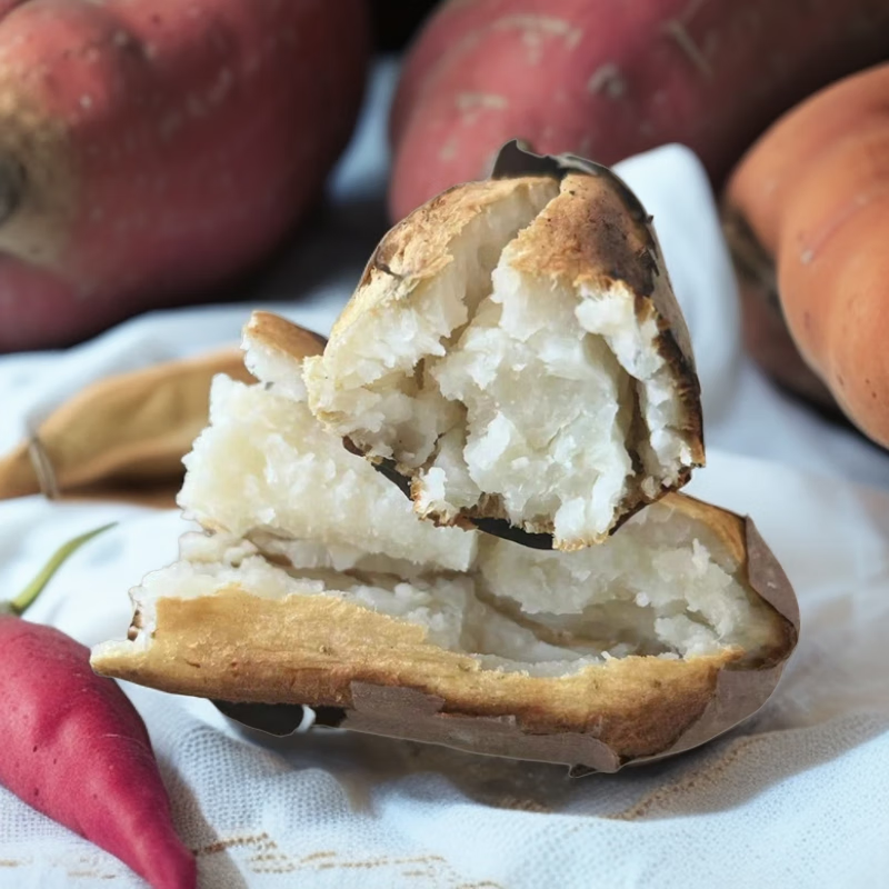 古寨山山东牛奶哈蜜冰糖薯白心红沙地软糯香甜烤地瓜番薯中果 净重4.5斤严选装