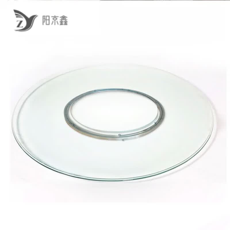 餐桌玻璃转盘圆桌玻璃空心火锅玻璃转盘旋转底座饭桌转盘家用 直径60